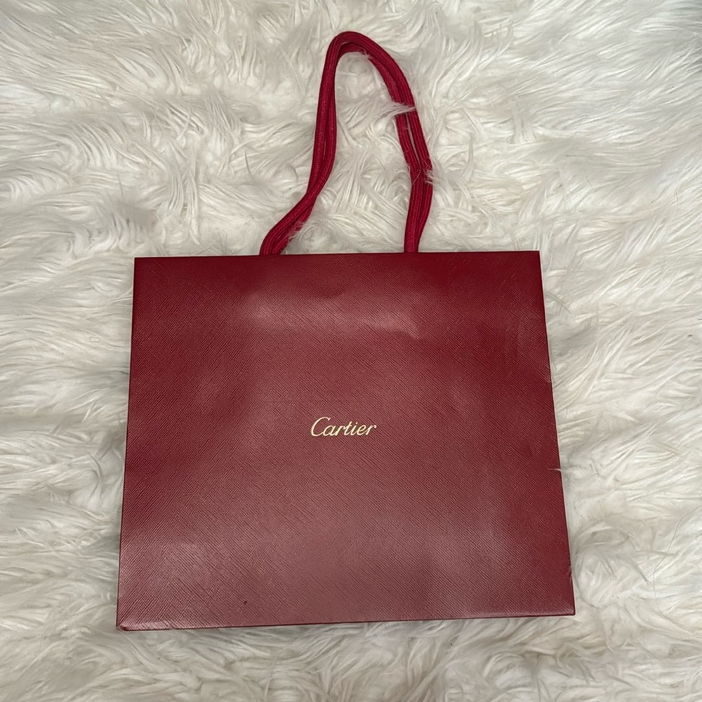 Cartier classic red shopping bag